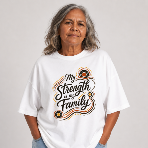 “My Strength is My Family” (White Tee)